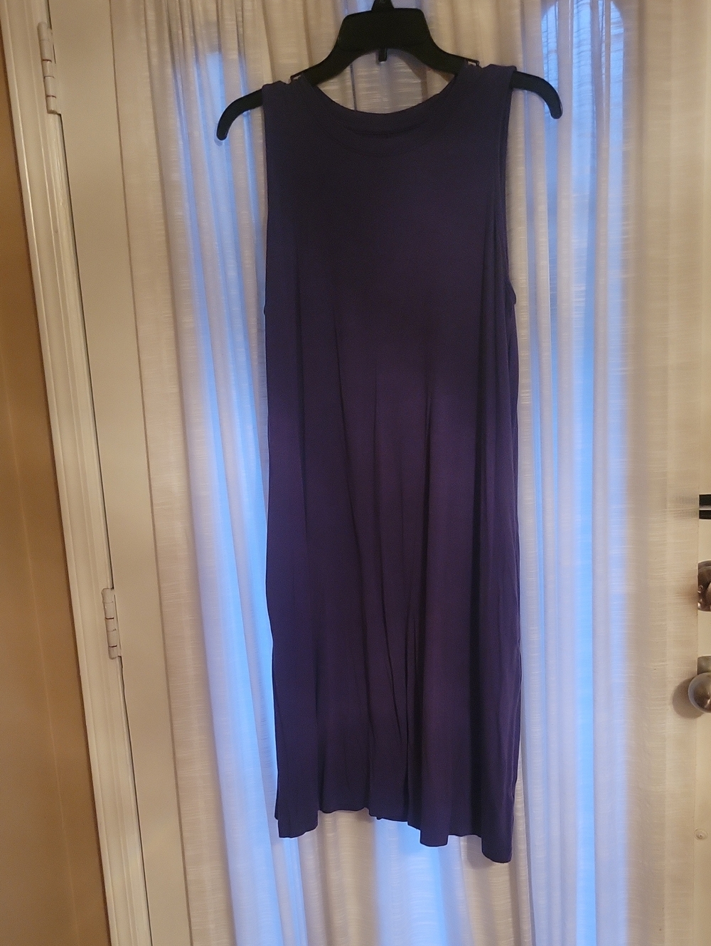 Sleeveless Dusty Bluei Dress - Classic A-Line